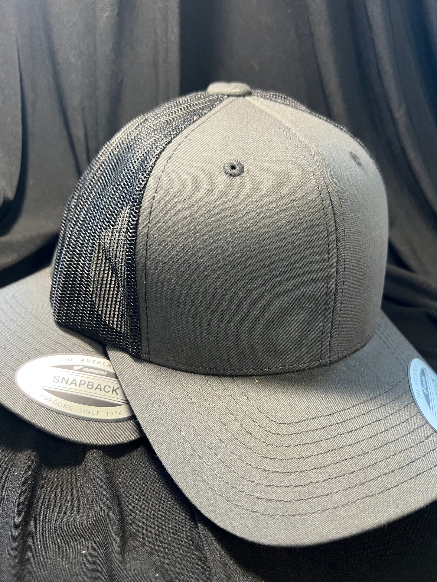 Dark Grey w/ Black Trucker Hat