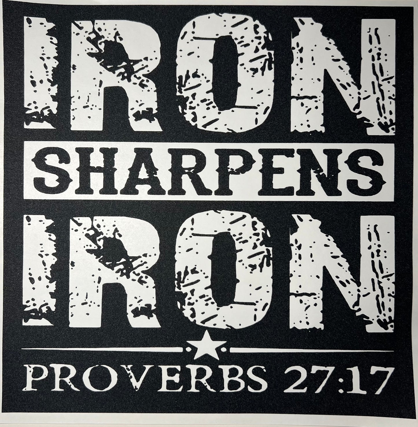 Iron Sharpens Iron