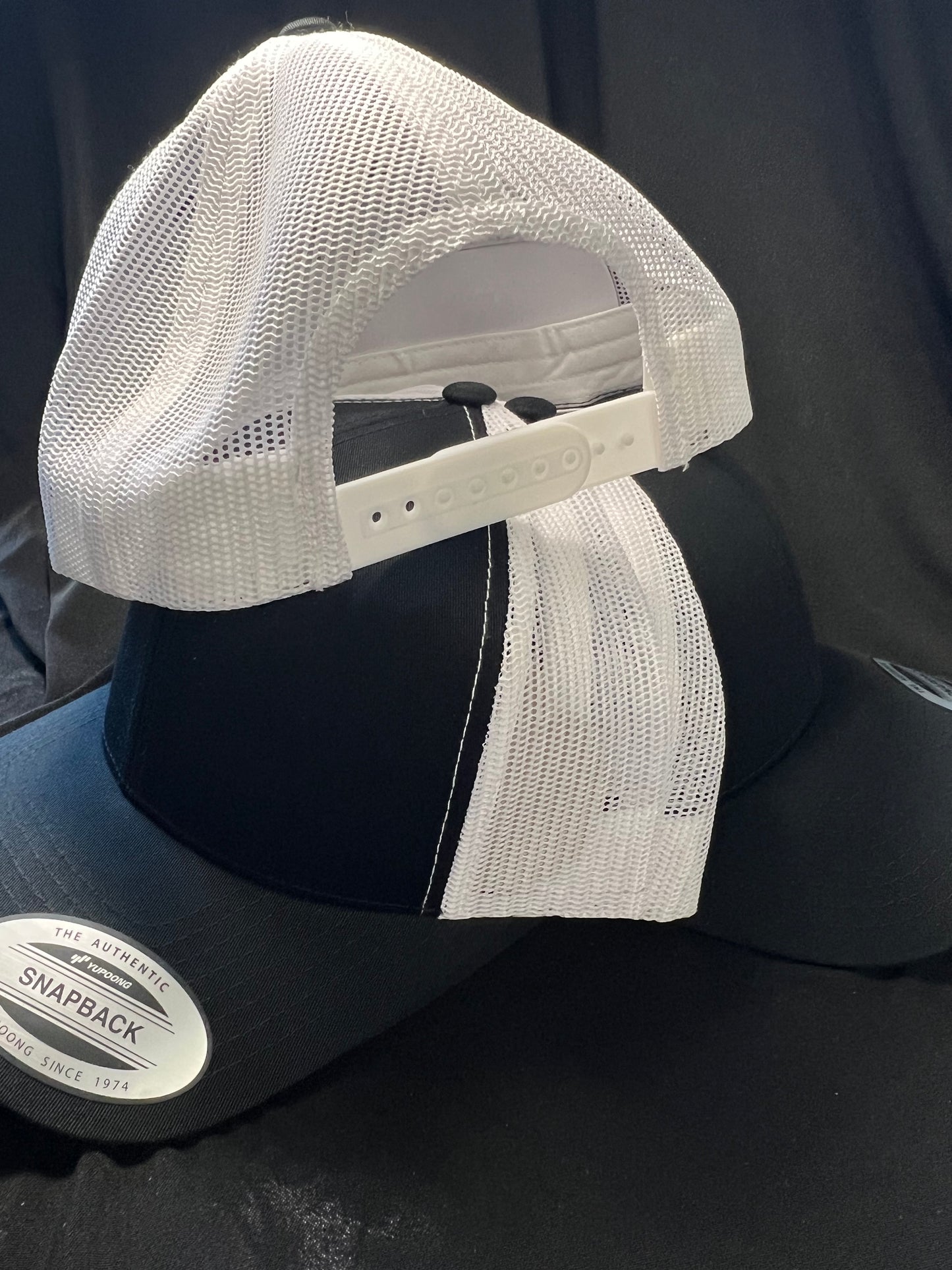 Black w/ White Trucker Hat