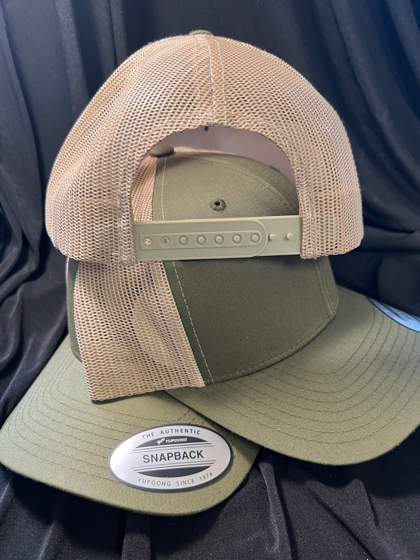 Military Green w/ Tan Trucker Hat