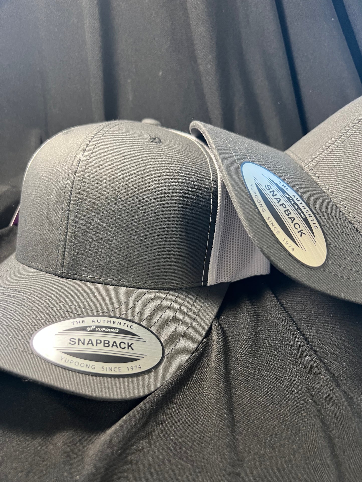 Grey w/ White Trucker Hat