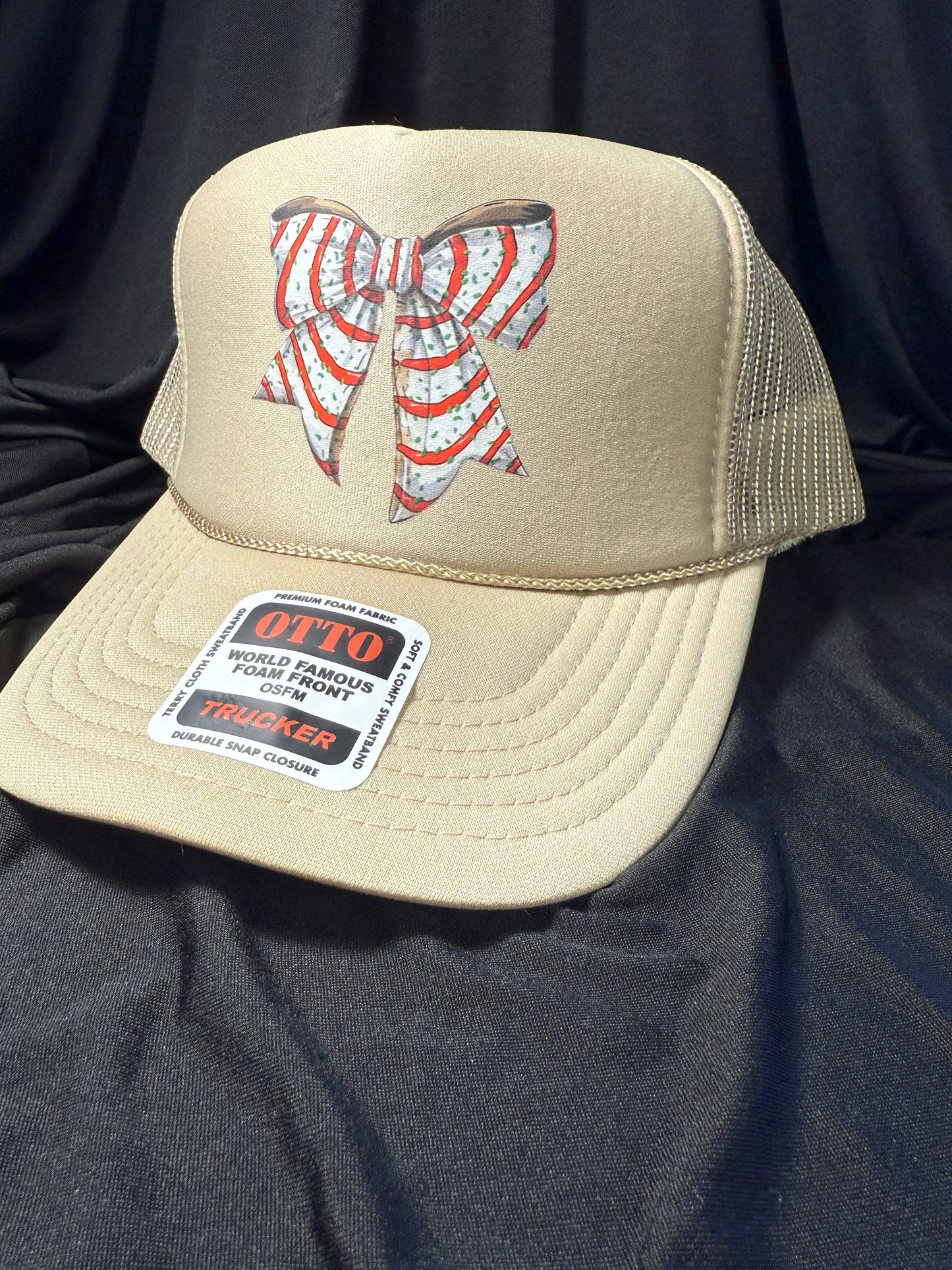 Christmas Snack Bow Trucker Hat