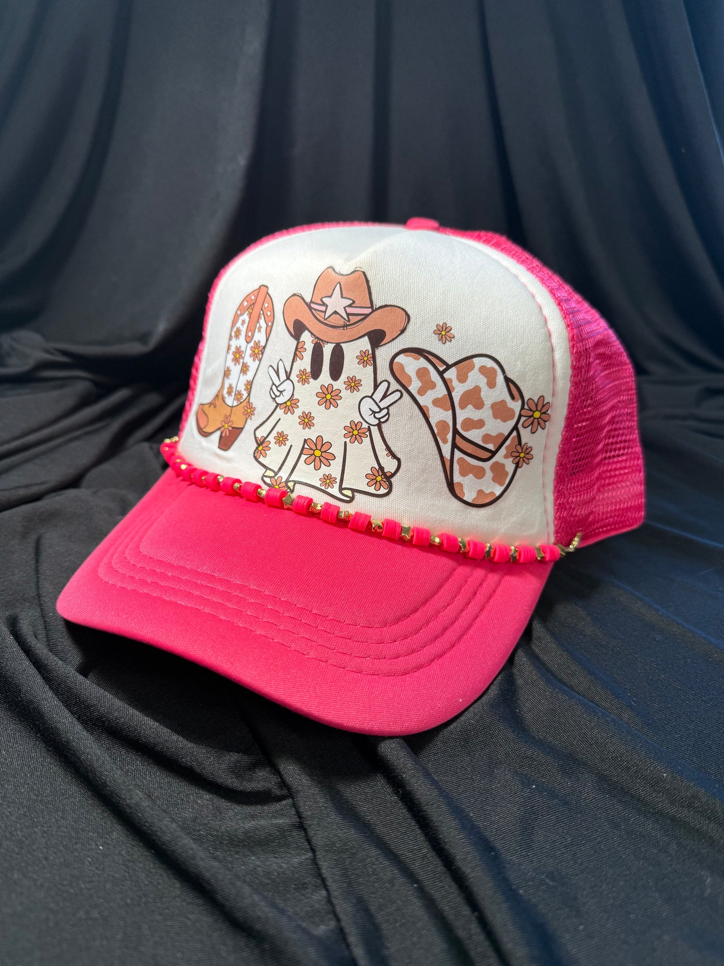 Boo Ghost Trucker Hat