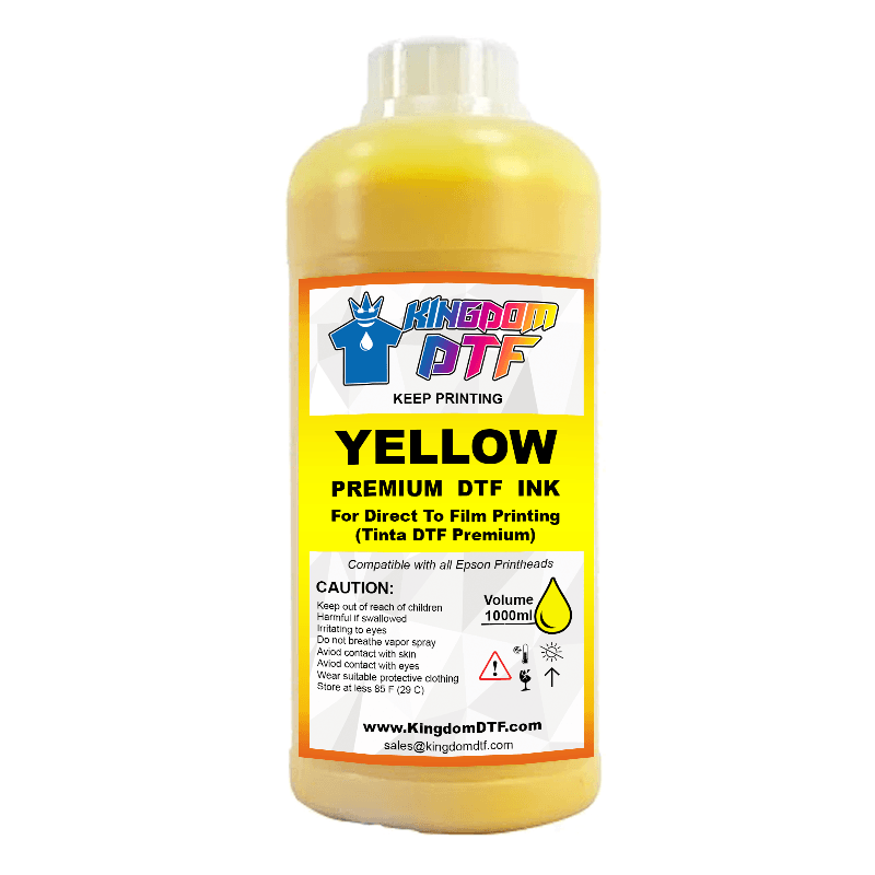 DTF Yellow Ink - Best Direct To Film Ink (DTF ink) for Desktop & Wide Format DTF Printers