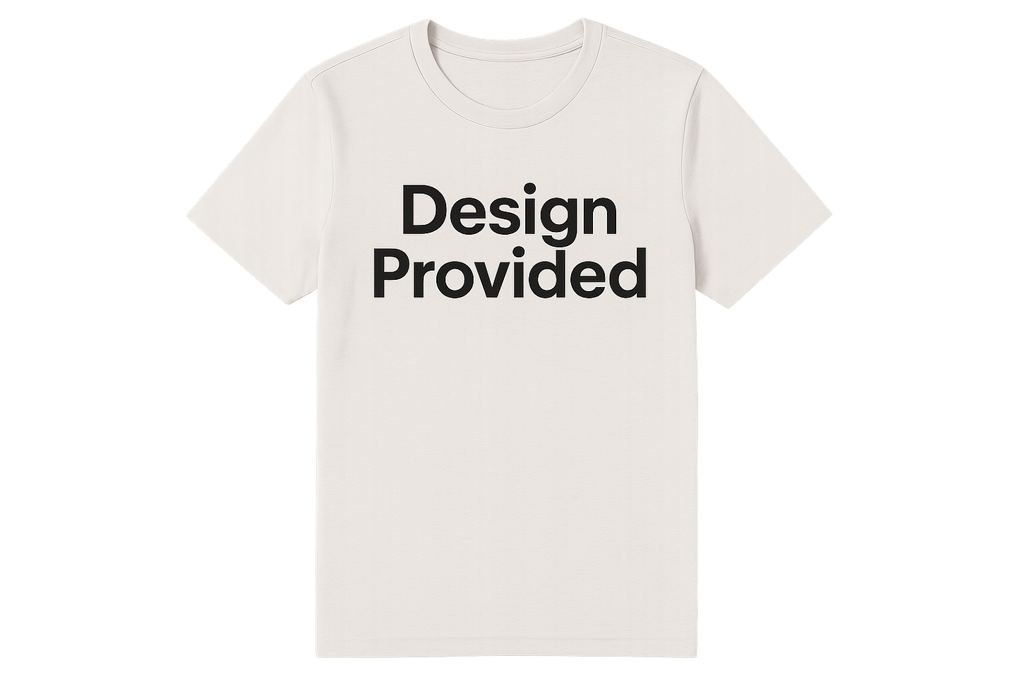Can we change the words to "Design Provided'