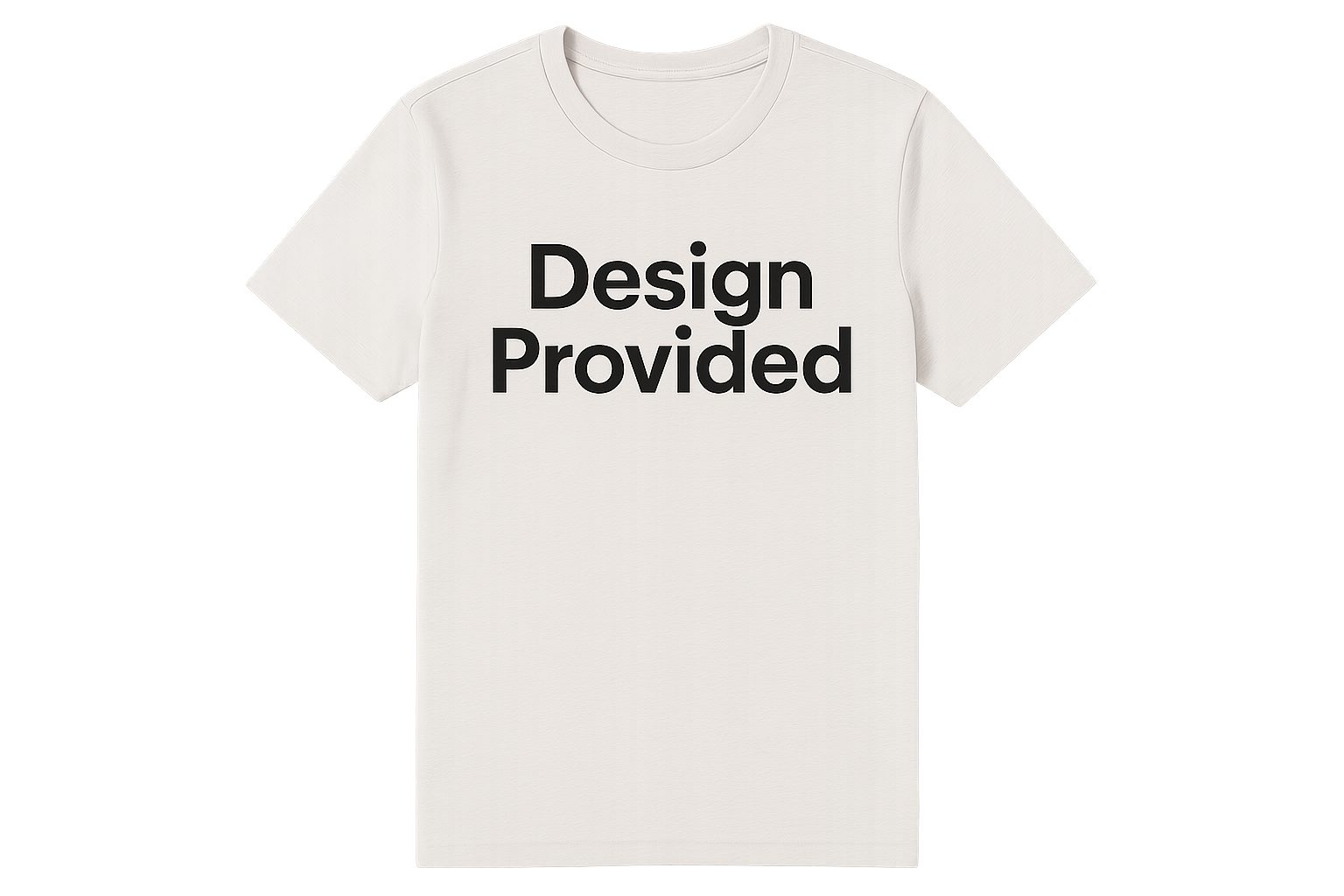 Can we change the words to "Design Provided'