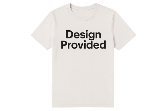 Can we change the words to "Design Provided'