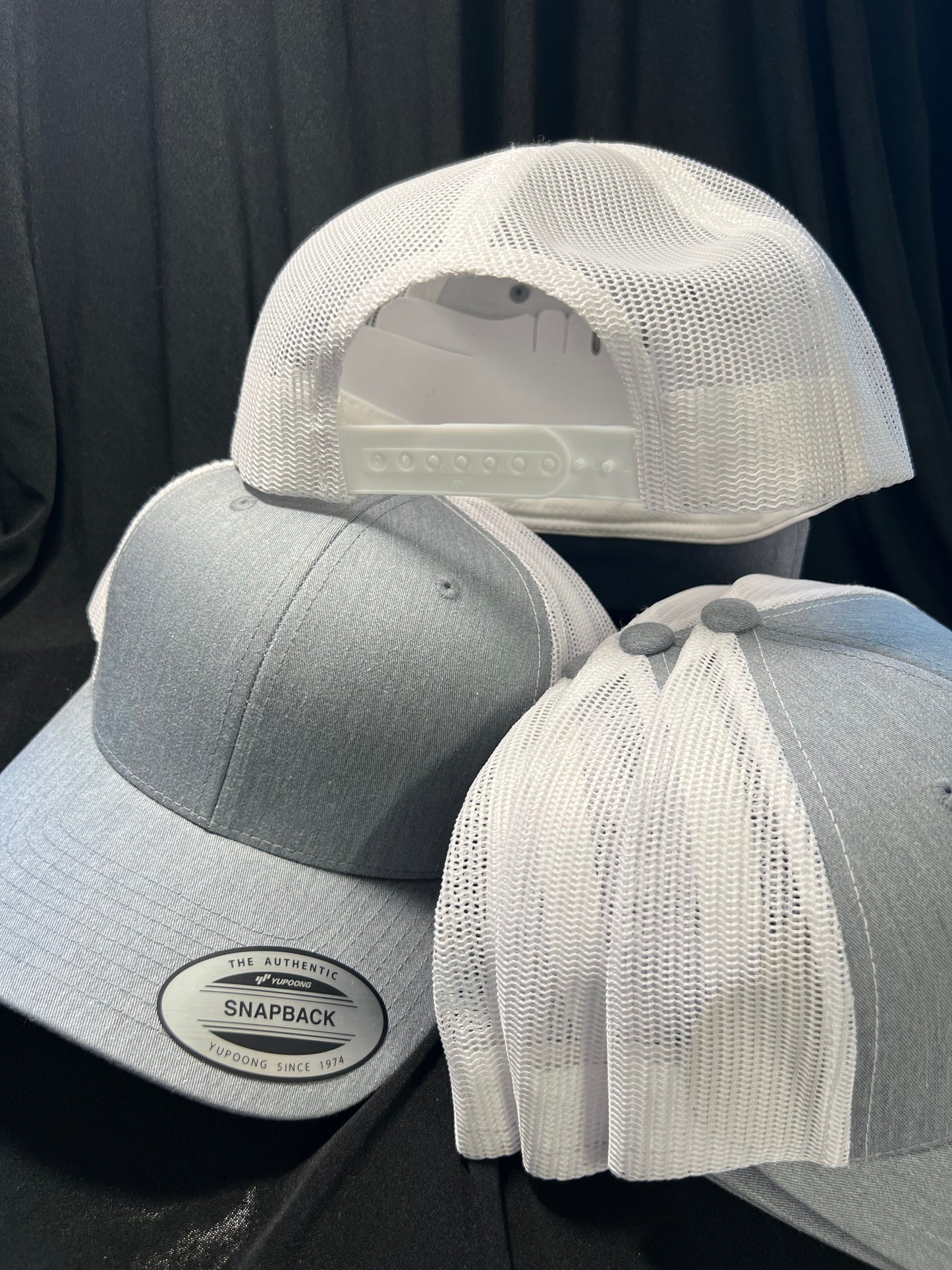 Light Grey w/ White Trucker Hat