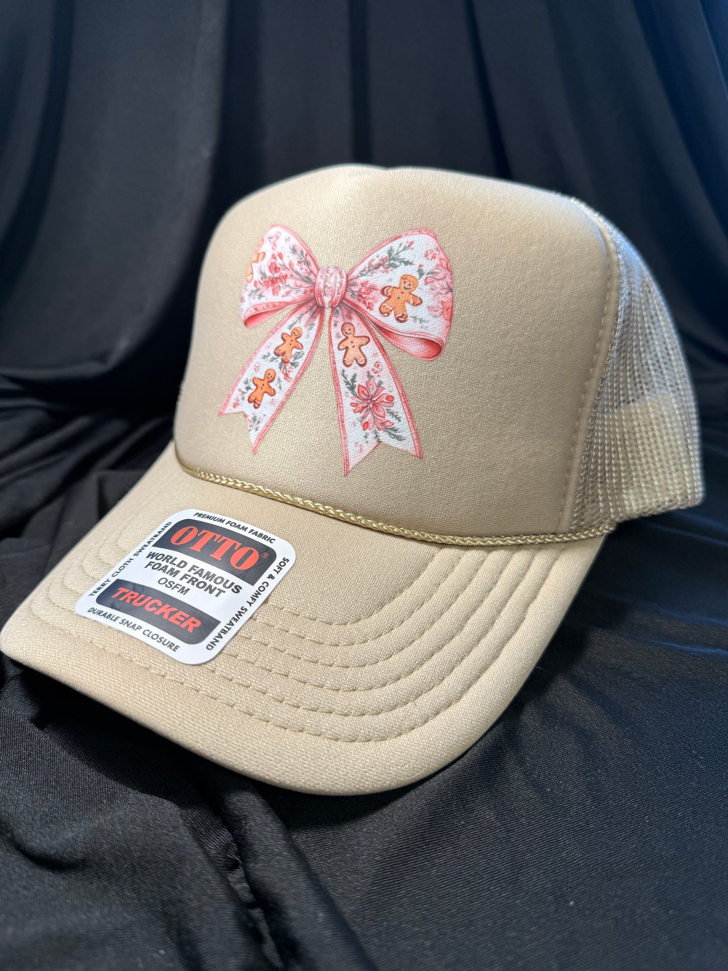 Bow Ginger Bread Trucker Hat