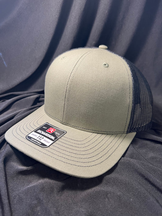 Military Green w/ Black Trucker Hat