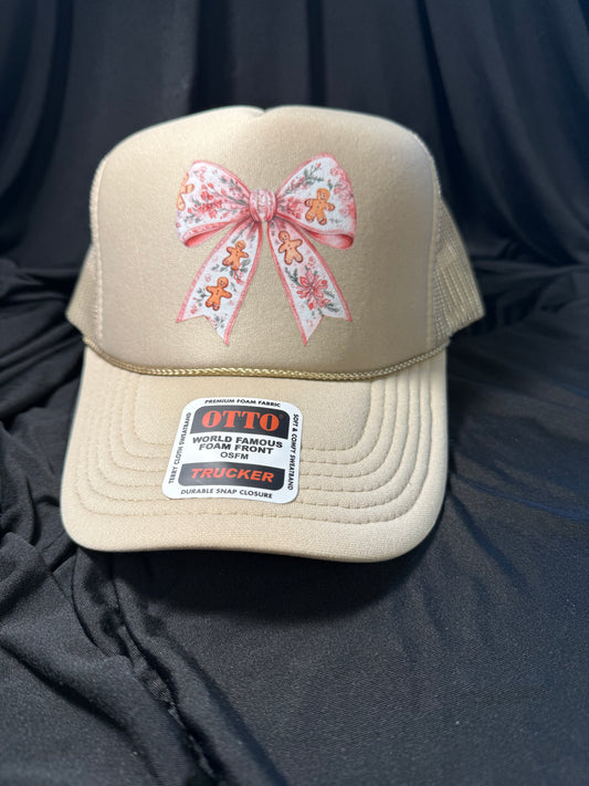 Bow Ginger Bread Trucker Hat