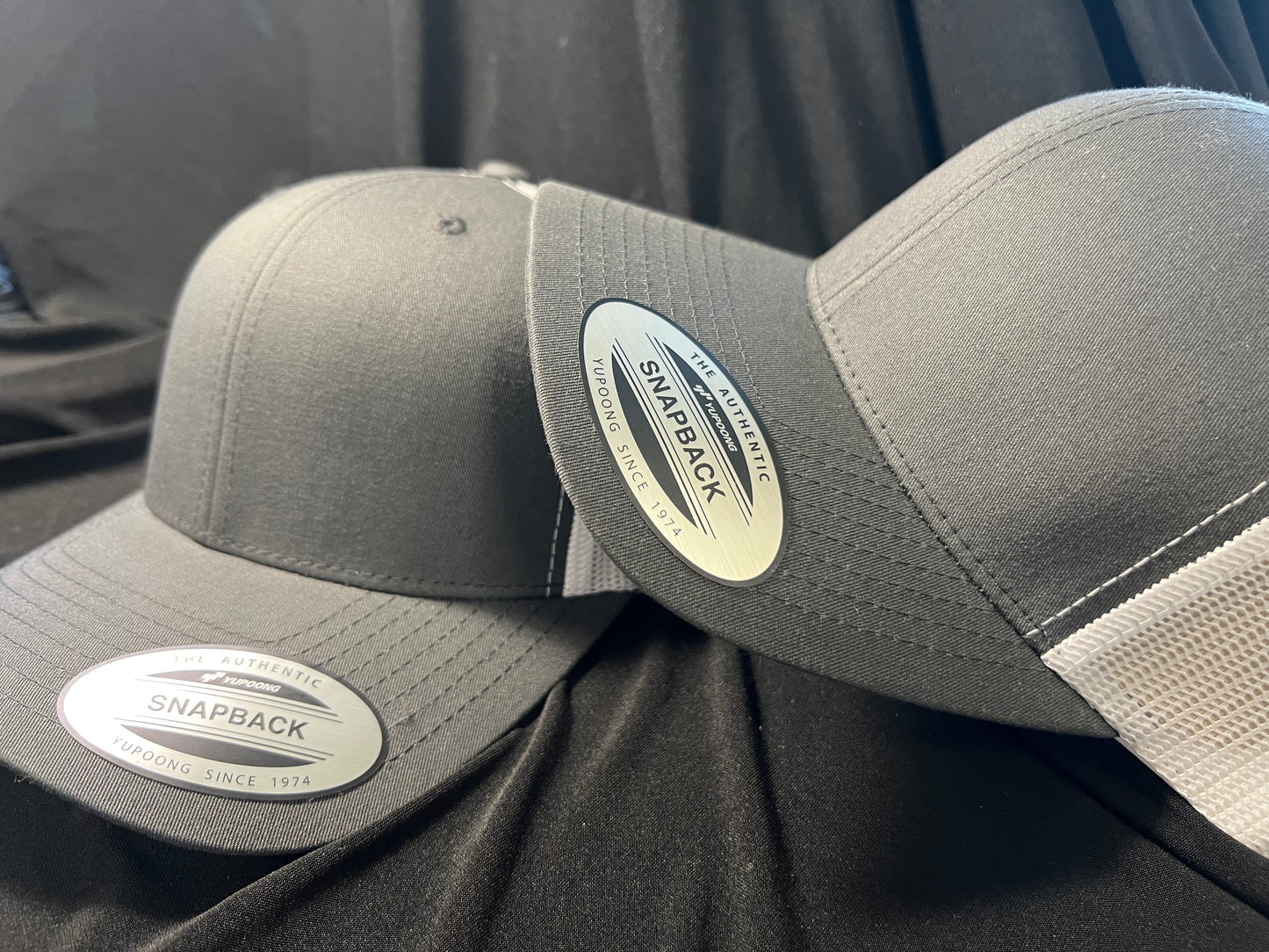 Grey w/ White Trucker Hat