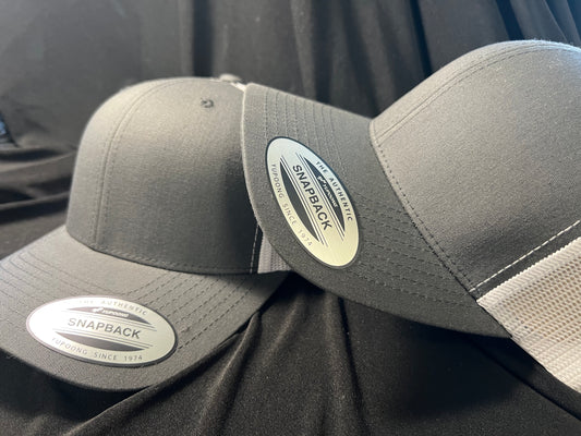 Grey w/ White Trucker Hat