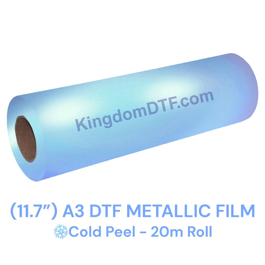 DTF Metallic Pearl Film Roll 12" x 65' Feet (20m) - Cold Peel