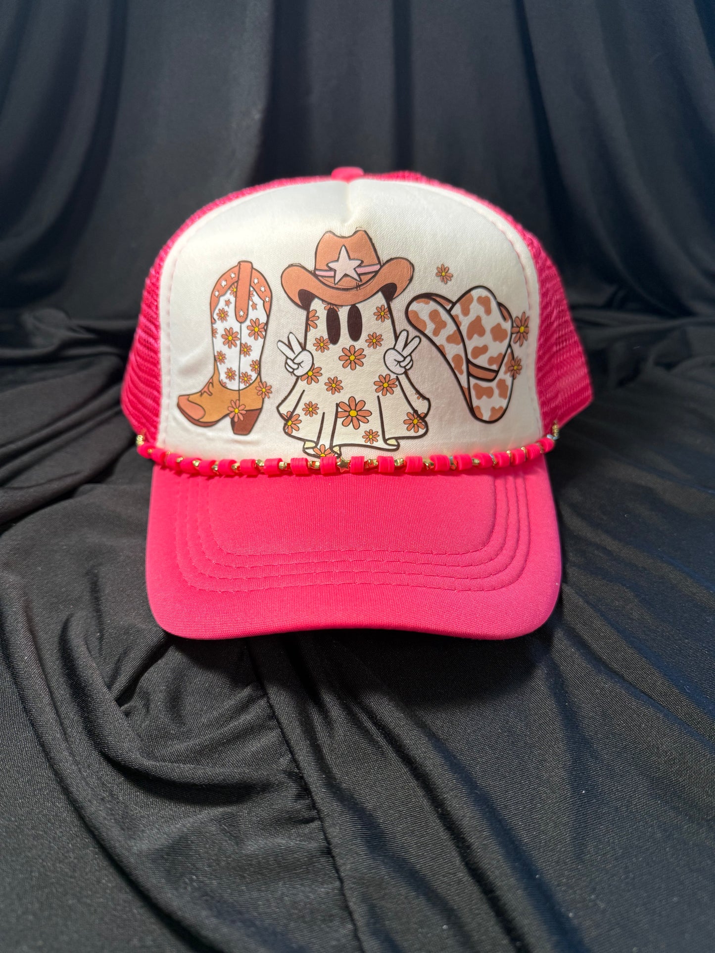 Boo Ghost Trucker Hat