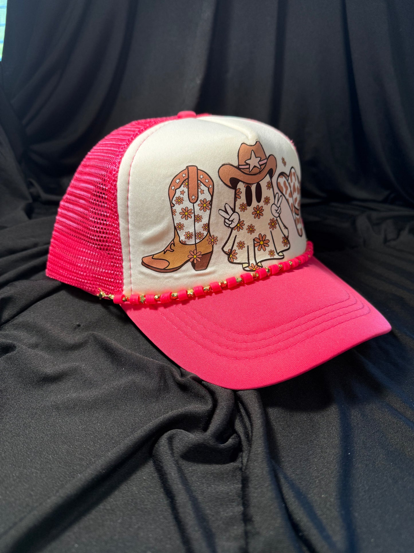 Boo Ghost Trucker Hat