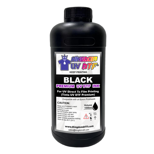 UV DTF Black Ink - Best Ultraviolet Direct To Film Ink (UV DTF ink)