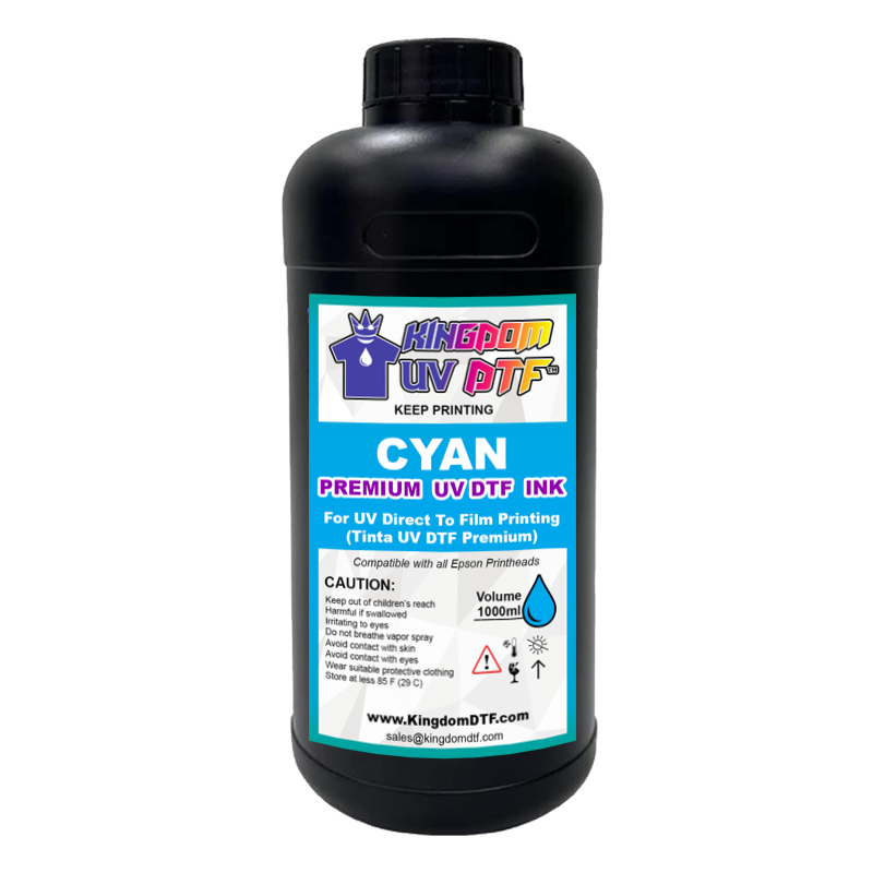 UV DTF Cyan Ink - Best Ultraviolet Direct To Film Ink (UV DTF ink)